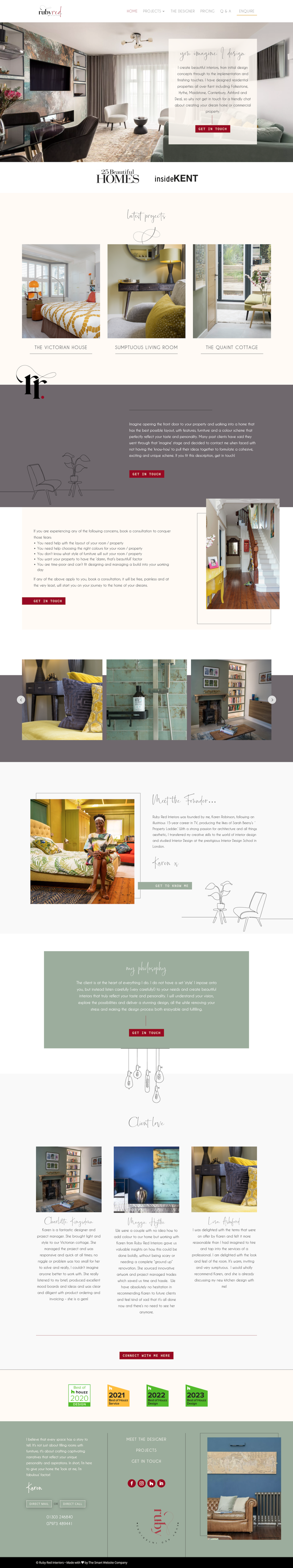 Ruby Red Interiors Project - Made By Amida