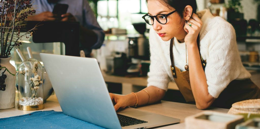 Business woman and her brand. When is the time for a rebrand - your business changed. Your brand didn't.